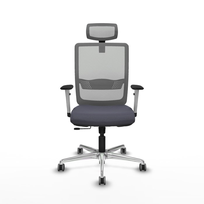 PIQUERAS Y CRESPO Silla de oficina Haches Gris con mecanismo Sincro/Traslack PIQUERAS Y CRESPO Silla de oficina Haches Gris con mecanismo Sincro/Traslack
