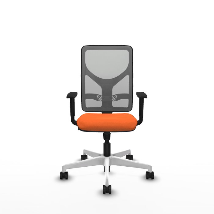 PIQUERAS Y CRESPO Silla de oficina Motilla Naranja y Gris PIQUERAS Y CRESPO Silla de oficina Motilla Naranja y Gris
