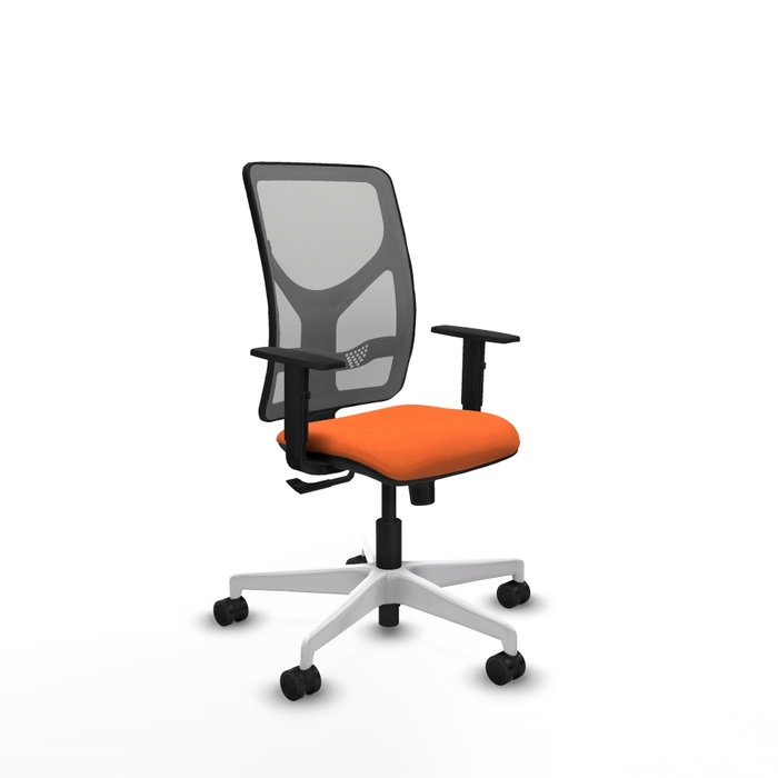 PIQUERAS Y CRESPO Silla de oficina Motilla Naranja y Gris PIQUERAS Y CRESPO Silla de oficina Motilla Naranja y Gris