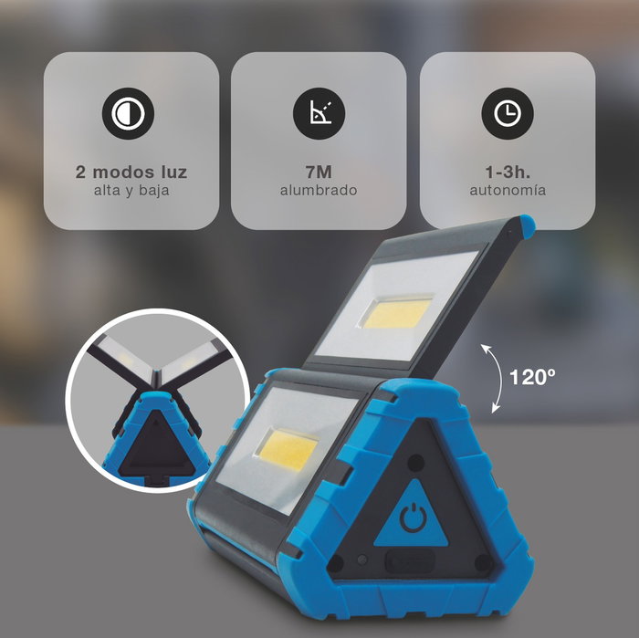 GSC Evolution Linterna de trabajo LED COB hojas desplegables 10W