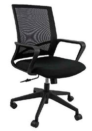 Unisit Silla Giratoria Basculante Brazos Respaldo Malla Negro Asiento Acolchado Negro