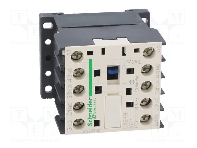 Schneider Electric CA2KN31P7 TeSys D - Contactor 4 polos 10A 230VAC