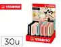 Stabilo Boss Pastel Nature Colors Rotulador fluorescente, antisecado, expositor 30 unidades, colores surtidos, trazo 2-5 mm