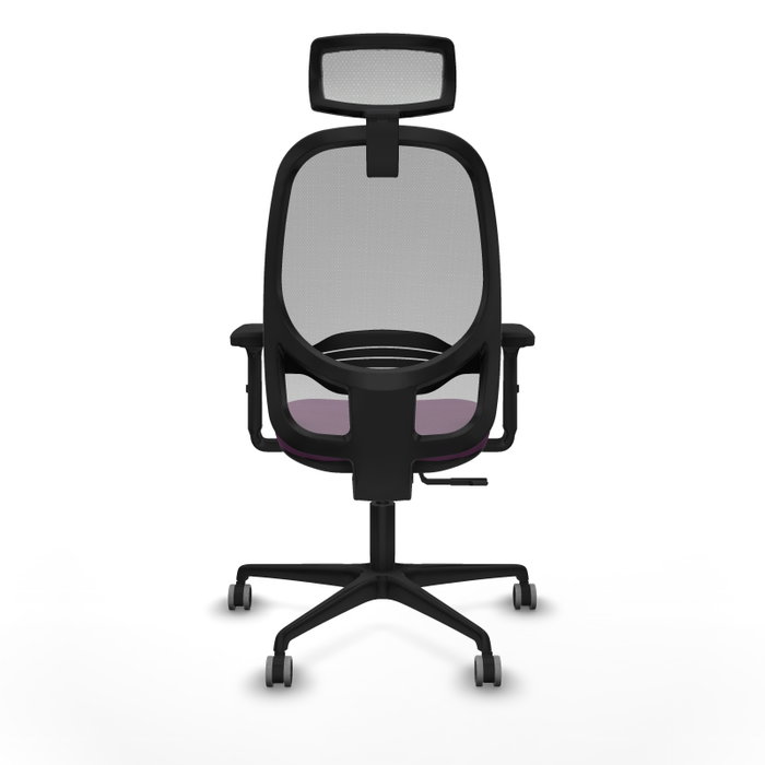 PIQUERAS Y CRESPO Silla de oficina Cilanco Morada con respaldo Gris