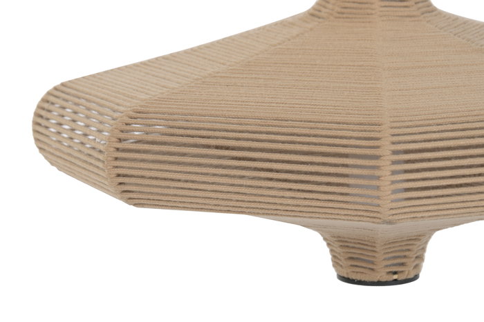 DKD Home Decor India lamps 2c25 Lámpara de Techo Urban Natural Blanco Roto Acero Papel 50 x 40.6 x 50 cm