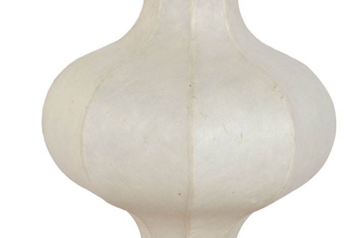 DKD Home Decor India lamps 2c25 Lámpara de Techo Urban Natural Blanco Roto Acero Papel 50 x 40.6 x 50 cm