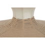 DKD Home Decor Lámpara de Techo de Papel y Acero LED Natural 50x50x40,6 cm