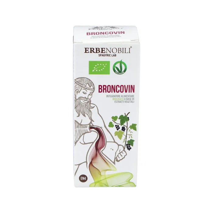 ERBENOBILI Broncovin Composit Faringitis 50 ml - Extracto en gotas para el aparato respiratorio y la tos seca ERBENOBILI Broncovin Composit Faringitis 50 ml - Extracto en gotas para el aparato respiratorio y la tos seca