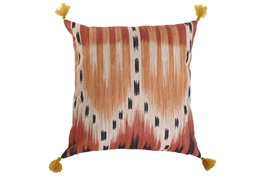 DKD Home Decor Cojín Poliéster Multicolor con Borlas 45x45 cm