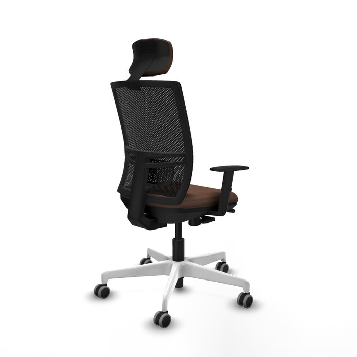 PIQUERAS Y CRESPO Silla de oficina Yunquera con mecanismo Sincro/Traslack, Marrón oscuro y Negro PIQUERAS Y CRESPO Silla de oficina Yunquera con mecanismo Sincro/Traslack, Marrón oscuro y Negro