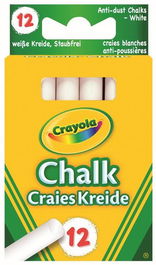 Tizas Crayola Blanca Caja De 12