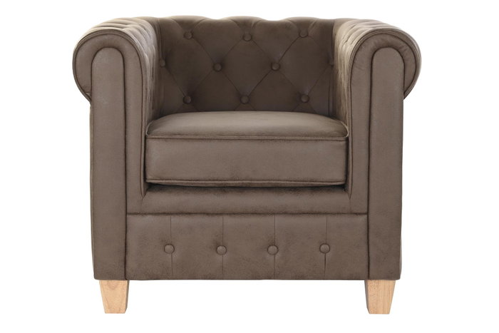 DKD Home Decor Sillón Vintage Marron Natural 80 x 70 x 80 cm DKD Home Decor Sillón Vintage Marron Natural 80 x 70 x 80 cm