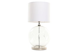 DKD Home Decor Lámpara de Sobremesa Cristal Orgánico 30x30x60
