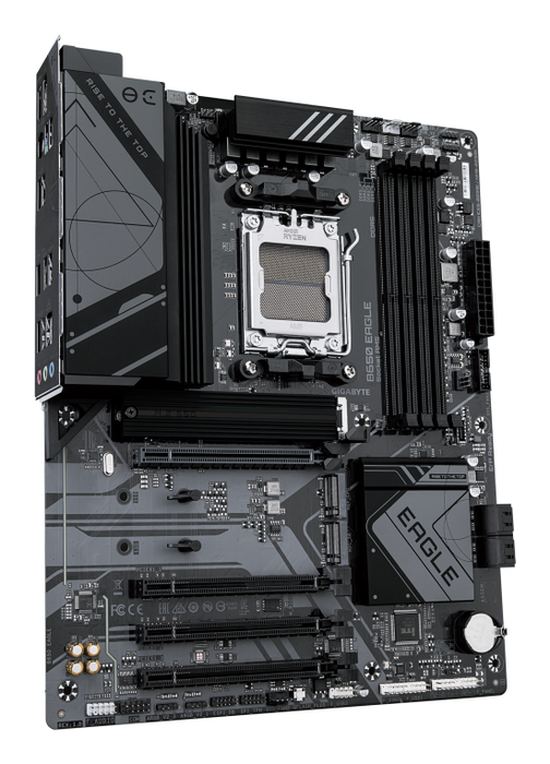 GIGABYTE B650 EAGLE Placa base ATX - AMD AM5 para Ryzen 7000/8000/9000, chipset B650, VRM 12+2+2 fases, DDR5 hasta 7600MHz, 3x M.2 (PCIe 5.0/4.0), LAN GbE, USB 3.2 Gen 2 GIGABYTE B650 EAGLE Placa base ATX - AMD AM5 para Ryzen 7000/8000/9000, chipset B650, VRM 12+2+2 fases, DDR5 hasta 7600MHz, 3x M.2 (PCIe 5.0/4.0), LAN GbE, USB 3.2 Gen 2