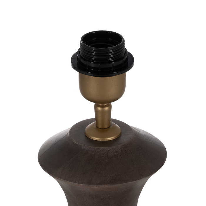 Base Lámpara Mesa Marrón Madera de Mango 16 X 16 X 26 cm Base Lámpara Mesa Marrón Madera de Mango 16 X 16 X 26 cm