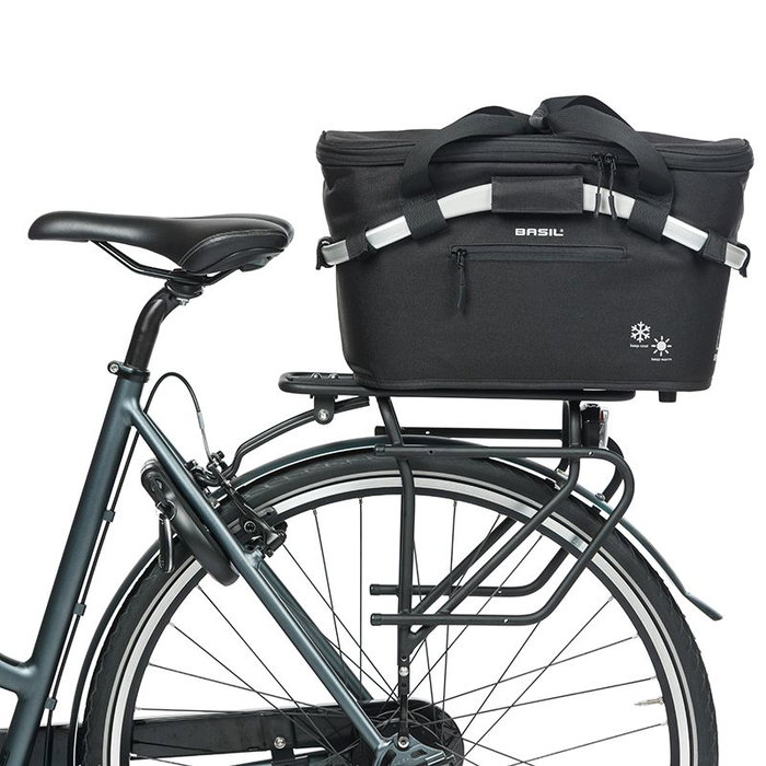 Basil Classic Carry All Cesta Isotérmica Trasera 18L para Portaequipajes con MIK 2.0