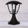 GSC Evolution Farol de jardín sobremuro Serie Barli E27 Negro