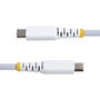 StarTech.com Cable de Carga USB-C Trenzado de 15cm Blanco