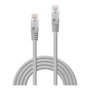 Lindy Cable de Red Ethernet RJ45 Cat.5e F/UTP Blindado 2 Metros Gris - Patch Cable para Red 1GBase-T con Conectores Chapados en Oro y Protector de Pestillo Snagless