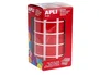 Apli Gomets Cuadrados Rojos de 20 x 20 mm - 1.770 Unidades