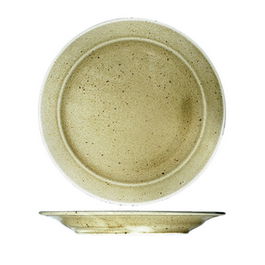 LANGENTHAL COUNTRY Plato llano de vajilla, 19 cm de diámetro, diseño rústico natural marrón-verde moteado (Set de 6)