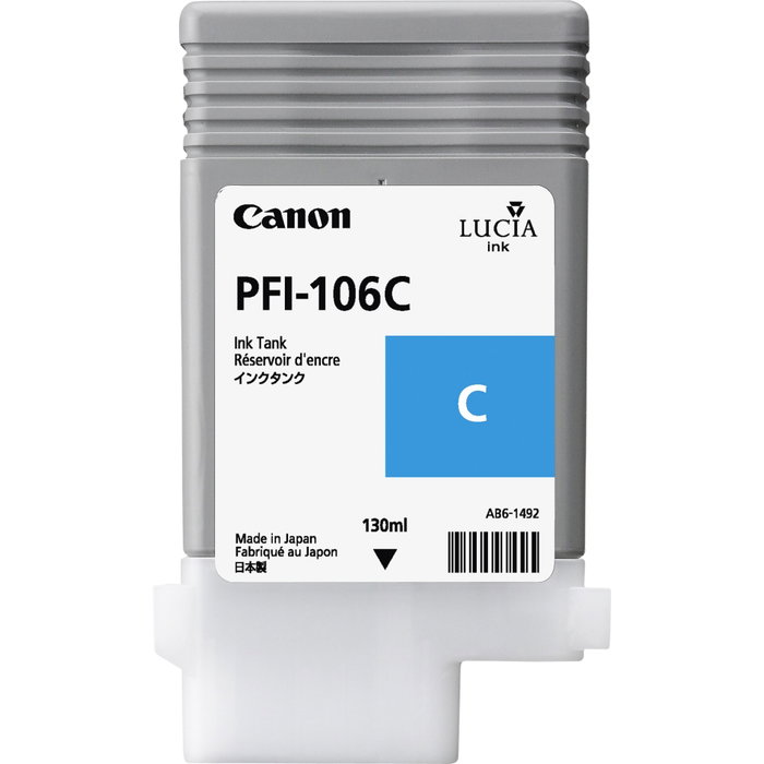 Canon PFI-106C Cartucho de Tinta Cian 130ml