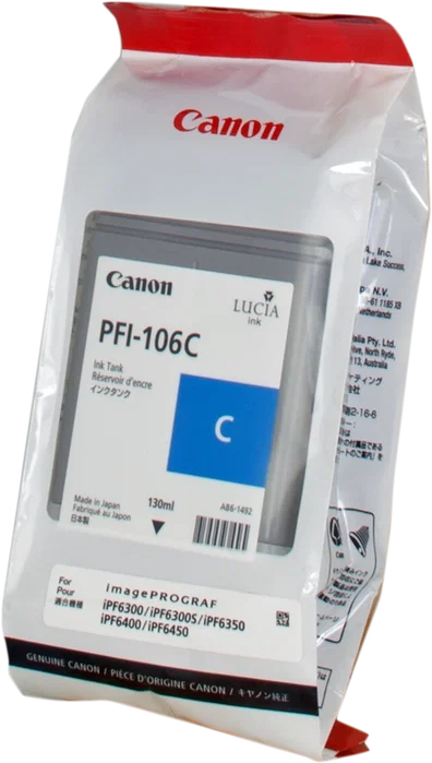 Canon PFI-106C Cartucho de Tinta Cian 130ml