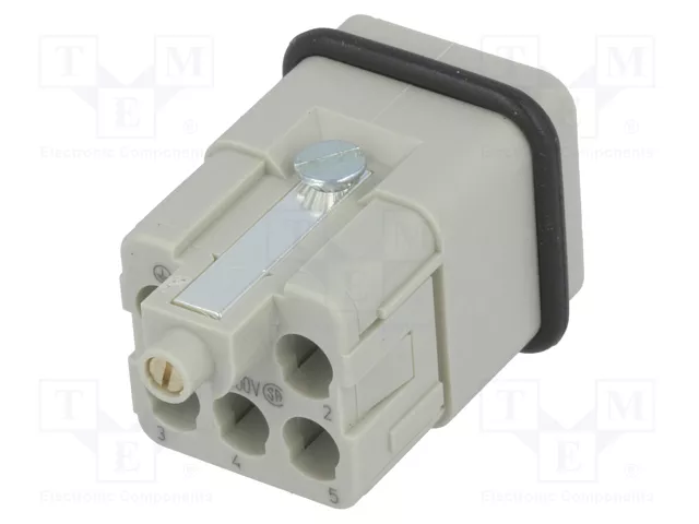 HARTING Han Q 5+PE plantilla de contacto macho HDC
