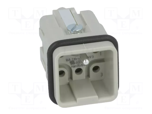 HARTING Han Q 5+PE plantilla de contacto macho HDC