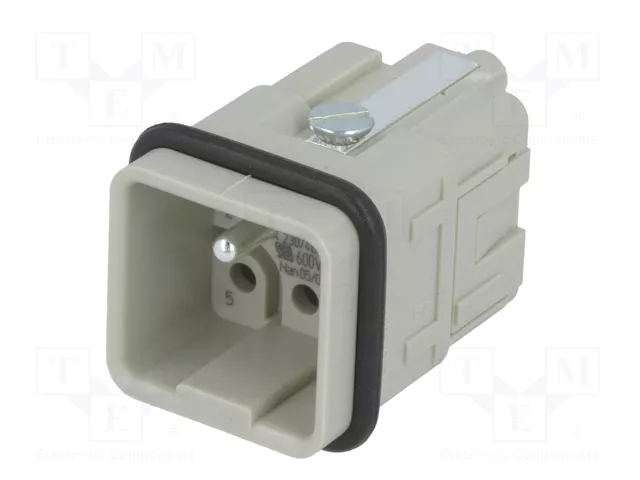 HARTING Han Q 5+PE plantilla de contacto macho HDC