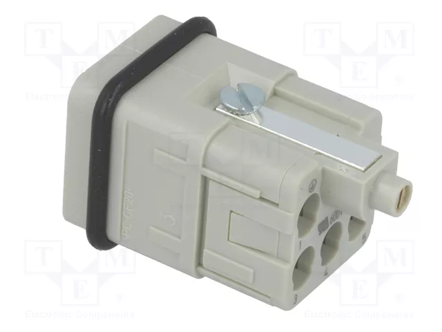 HARTING Han Q 5+PE plantilla de contacto macho HDC