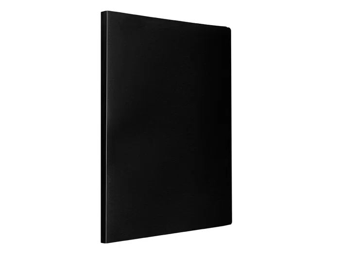 Liderpapel Carpeta Escaparate Polipropileno DIN A3 Negro Opaco con 40 Fundas