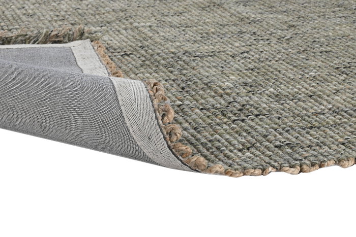 DKD Home Decor Alfombra Turquesa 200 x 300 cm 4500 gsm Tejida a Mano Yute Lana Poliéster Item Home Carpet Knots