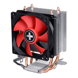 Xilence A402 Enfriador CPU Cooler, Socket AM4/AM5, TDP 130W, Ventilador 92 mm, Negro/Rojo/Plata, A402 | FMx.AM3/4