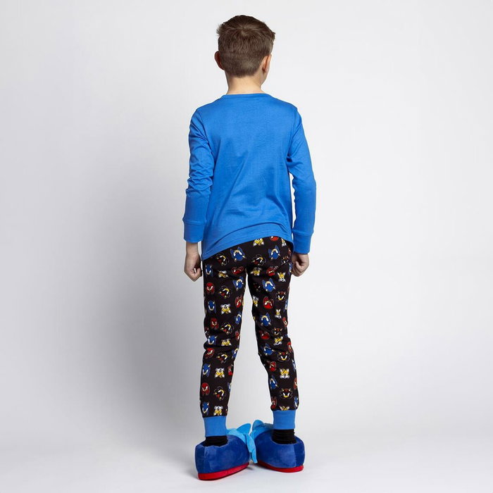 Cerdá Pijama Largo Single Jersey Sonic 10 Años Azul