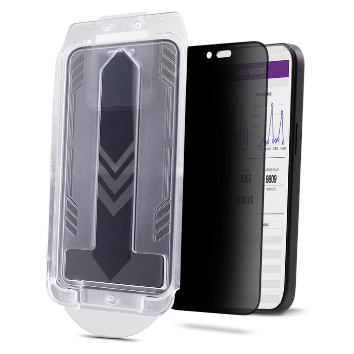StarTech.com Filtro de Privacidad 360 para iPhone 16 Pro - Protector de Pantalla de Vidrio Templado Antiespía, Anti Luz Azul, 4 Vías, Touchscreen