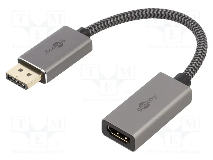 GOOBAY Cable DisplayPort a HDMI 0,1m 4K UHD GOOBAY Cable DisplayPort a HDMI 0,1m 4K UHD