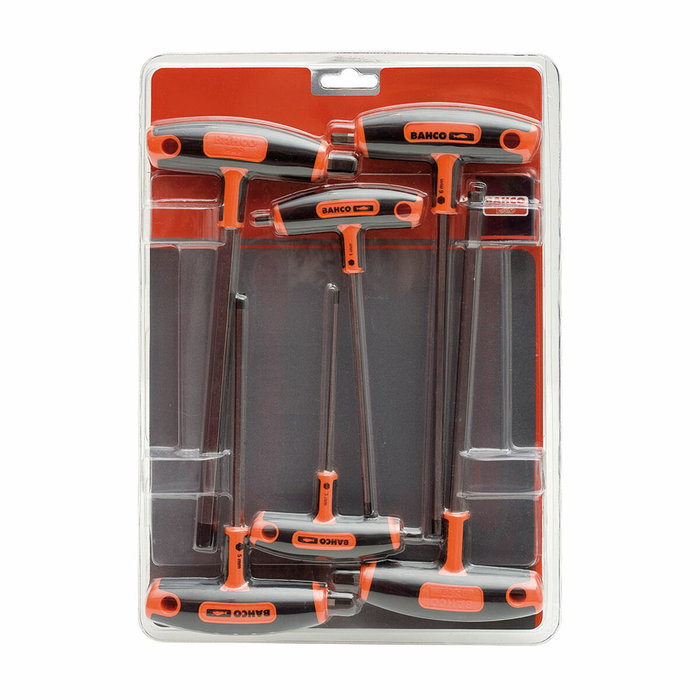Bahco Juego de 6 destornilladores allen mango T