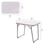 Aktive Mesa plegable de acero para camping, malva