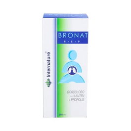 INTERNATURE Bronat Jarabe 250ml, Complemento para Vías Respiratorias Congestionadas