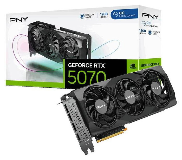 PNY GeForce RTX 5070 OC 12 GB GDDR7 PNY GeForce RTX 5070 OC 12 GB GDDR7