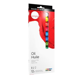 Pintura Oleo Daler Rowney Simply Oil 12 Ml (Tubo) Estuche De 12