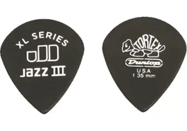 Dunlop Tortex Jazz Iii /Blue - 1,35Mm Púas para Guitarra - Pack 12 Unidades