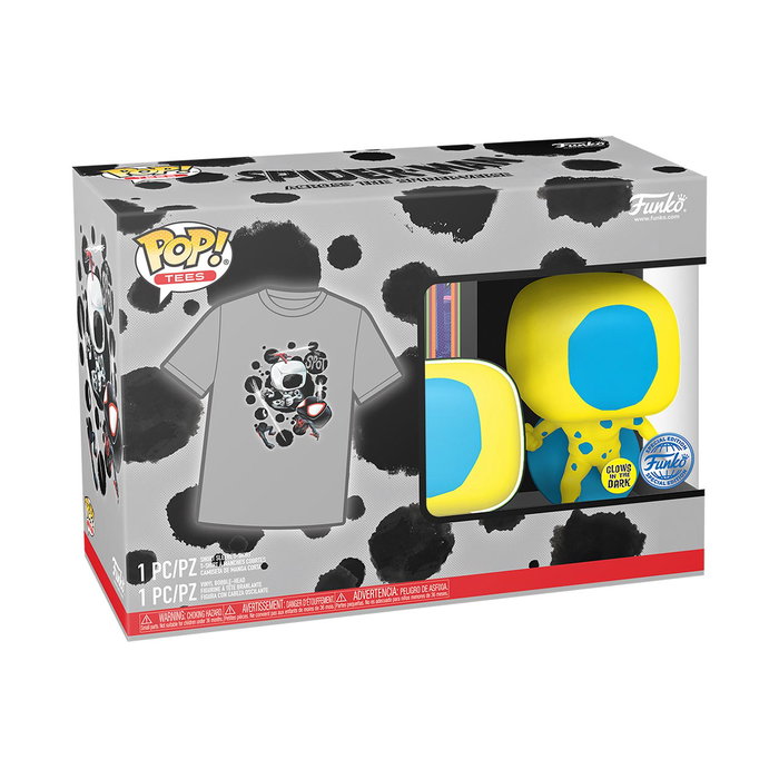 Funko Pop&Tee Spider-Man - Across the Spider-Verse - Pack Camiseta Unisex Talla L y Figura 10 cm, Licencia Marvel