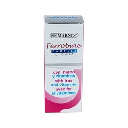 MARNYS Ferrobine Complex Jarabe Sabor Uva 250ml - Agradable Sabor con Alto Contenido de Hierro, Apto Embarazadas