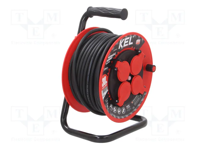 KEL Prolongador de alimentación H05RR-F 3G1,5mm2 30m Negro KEL Prolongador de alimentación H05RR-F 3G1,5mm2 30m Negro