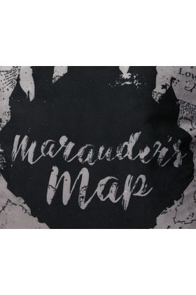 Mapa merodeador cojin 45x45 cm envasado al vacío harry potter