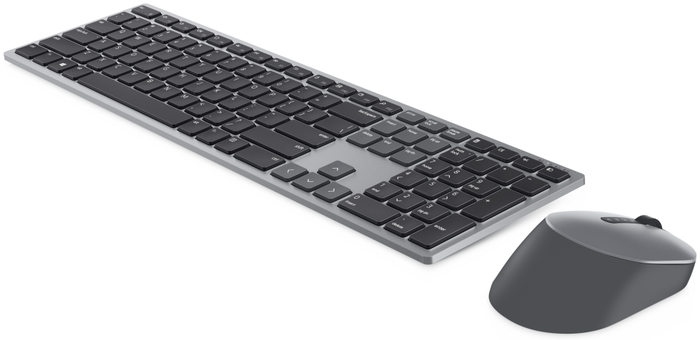 Dell KM7321W Juego de Teclado y Ratón Inalámbrico 2.4 GHz Bluetooth 5.0 QWERTY Español Gris Titanio