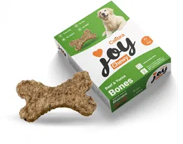 Calibra Joy Dog Chewy Hueso Vacuno con Yucca - 30 Unidades, 850g - Golosinas sin Cereales, Alto en Colágeno Natural, Para Piel, Articulaciones y Digestión