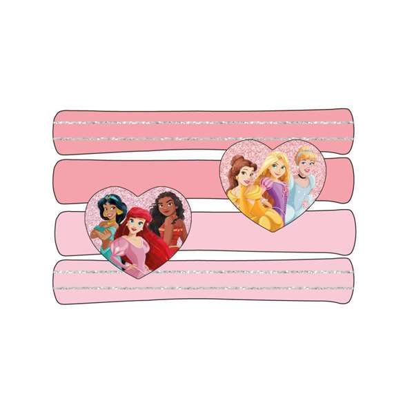 Cerdá Accesorios Pelo Coletero 4 Piezas Princess PINK